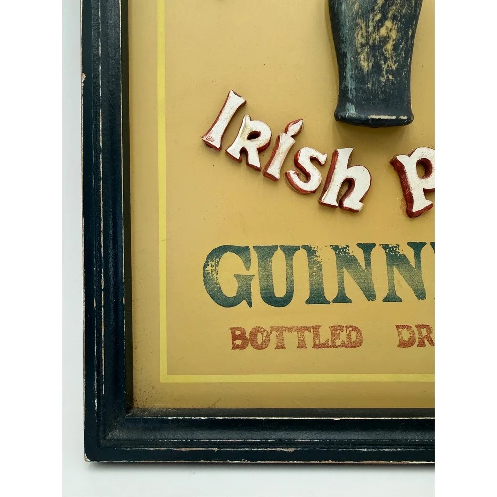 Guinness Dubliner Irish Pub 3D Wall Plaque Sign Bar Man Cave Decor 16x12